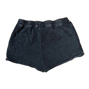 Butter Super Soft Branded Charcoal Athletic Shorts Size Large